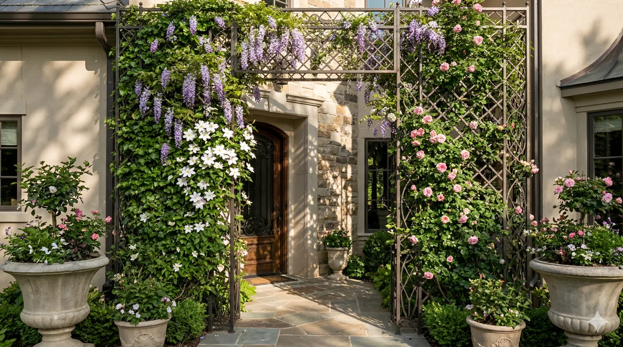 Jardim Vertical em Treliça de Ferro