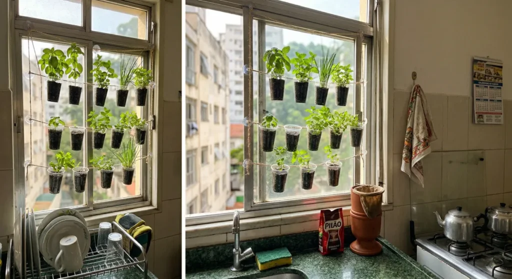 Plantei esses 6 Temperos em copos descartáveis